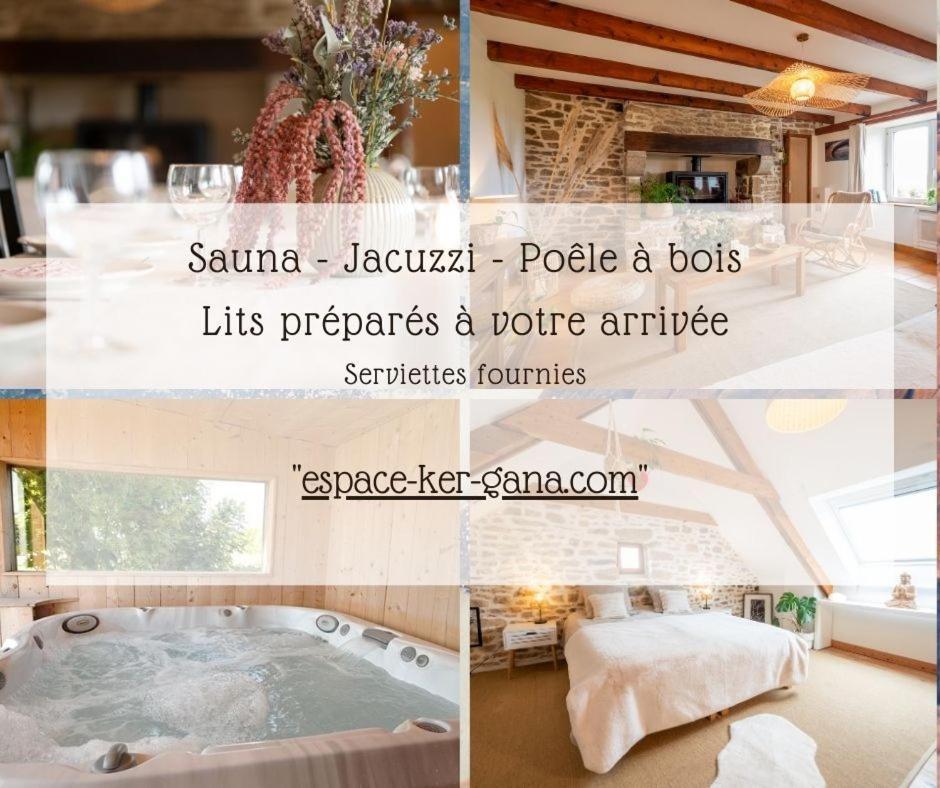 Ker Gana Sauna -jacuzzi Plourin  Esterno foto